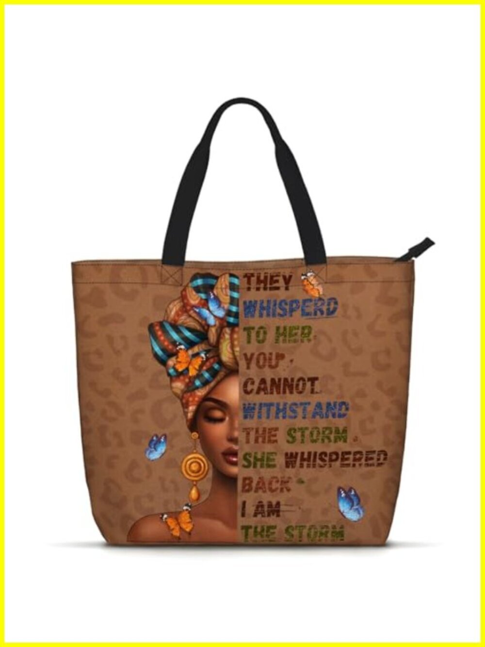 Polyester Tote Bag Shoulder Handbag Laptop Work Beach Travel